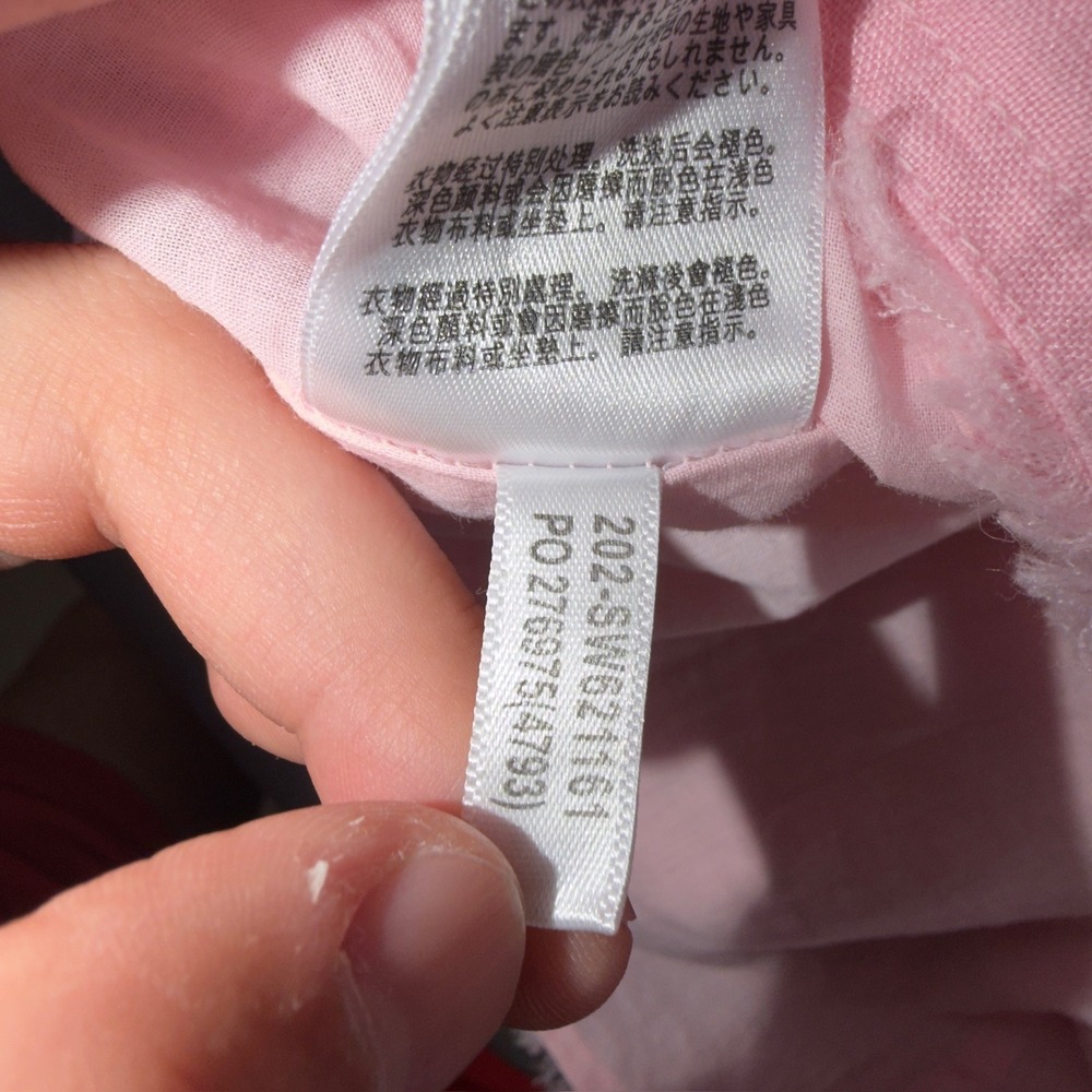 Tommy Bahama Two Palms Ruffle Shift Dress Pink Linen SW621161 Womens XS - Picture 9 of 11